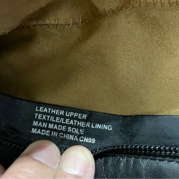 Corso Como Women's Boots Knee High Riding Style Black leather Zip Size 8.5 - Picture 10 of 10